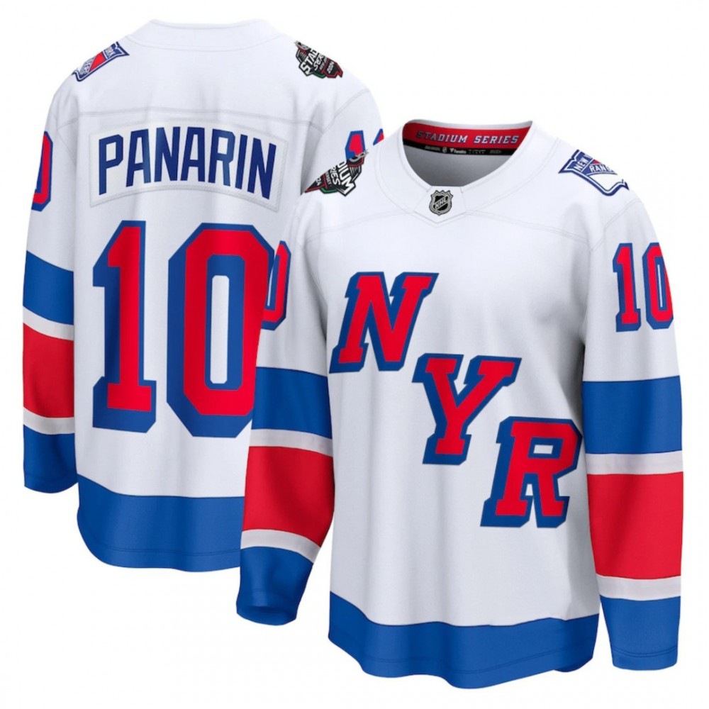 Men's New York Rangers Artemi Panarin White 2024 NHL Stadium Series Breakaway Premium Jersey-Pro Kit Vault | Brand New 26/27 Sports Jerseys
